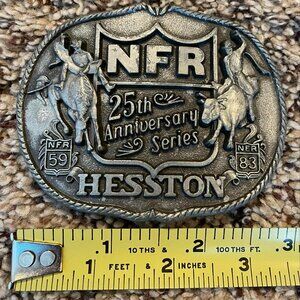 ***SOLD***. Hesston 25th Anniversary Series National Finals Rodeo 1983 buckle